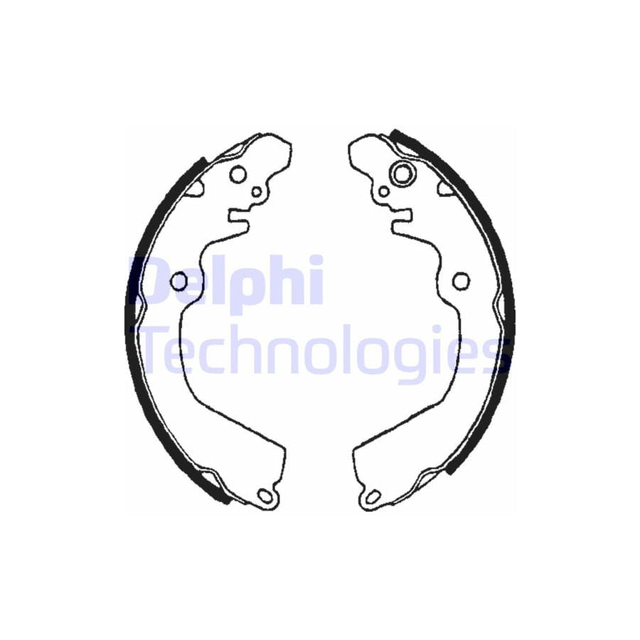 Delphi Ls1643 Brake Shoe Set