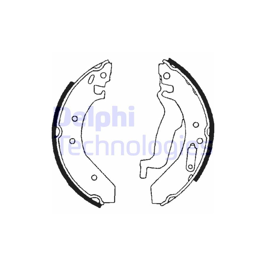 Delphi Ls1645 Brake Shoe Set