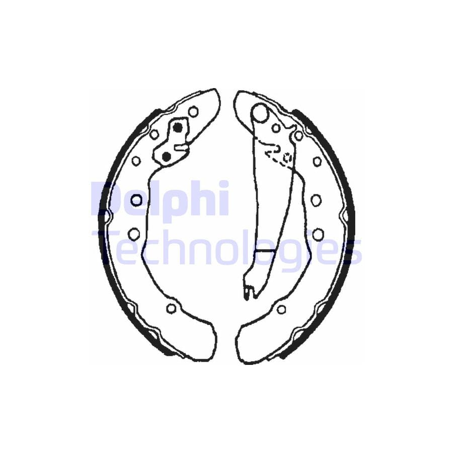 Delphi Ls1655 Brake Shoe Set