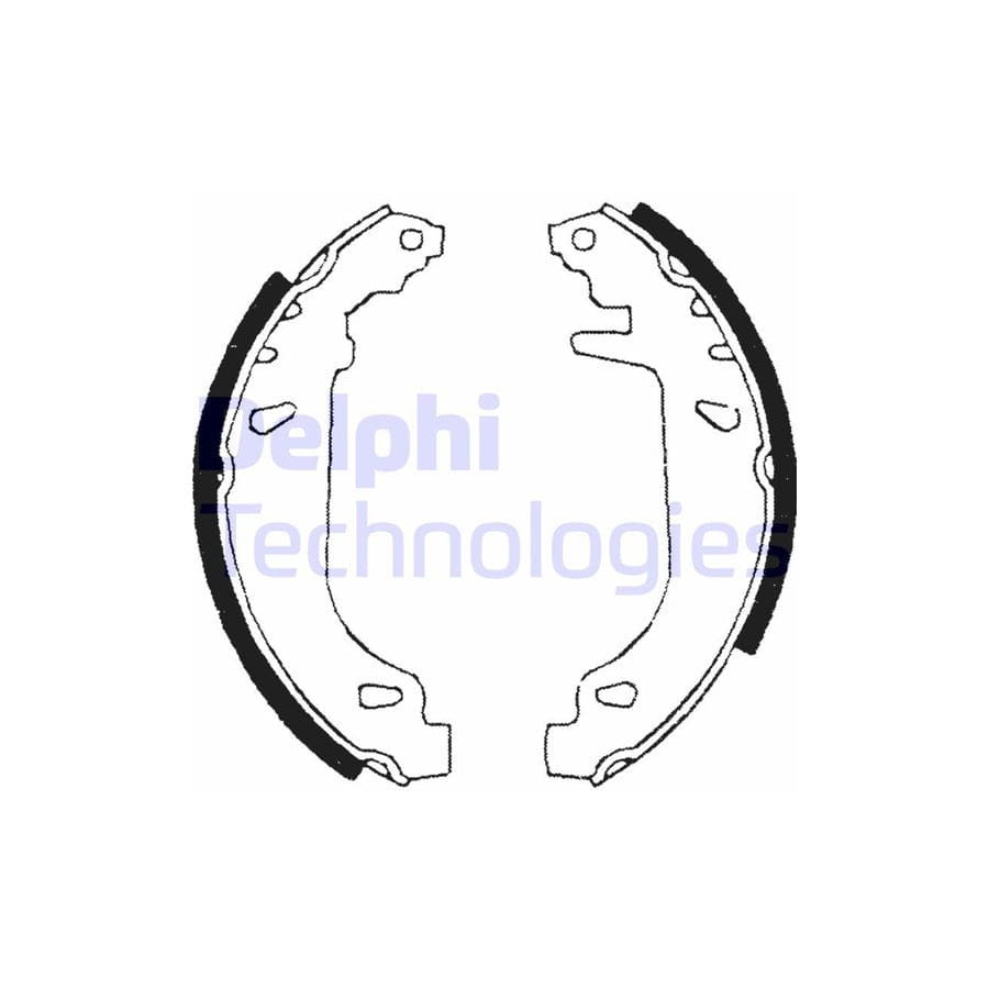 Delphi Ls1681 Brake Shoe Set
