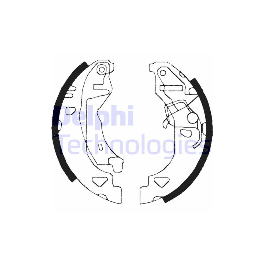 Delphi Ls1682 Brake Shoe Set