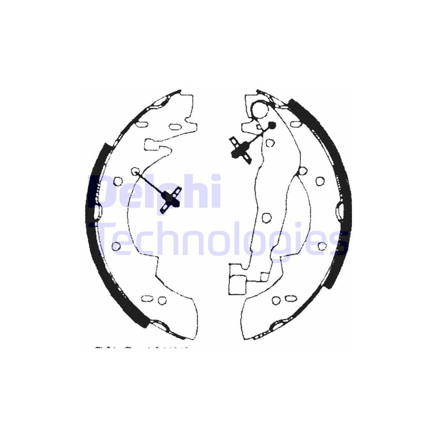 Delphi Ls1690 Brake Shoe Set