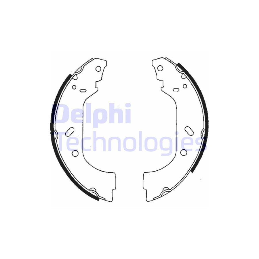 Delphi Ls1715 Brake Set, Drum Brakes