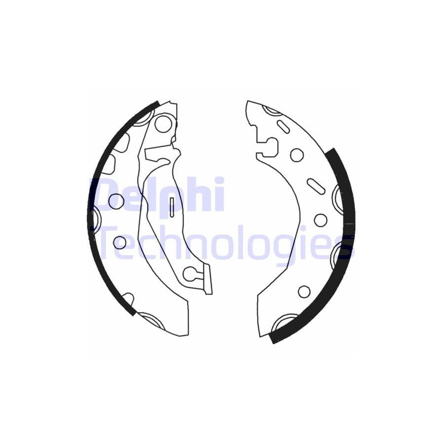 Delphi Ls1728 Brake Shoe Set