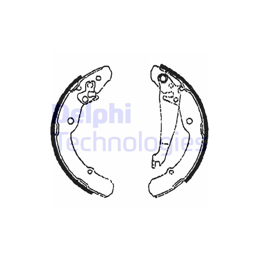 Delphi Ls1784 Brake Shoe Set