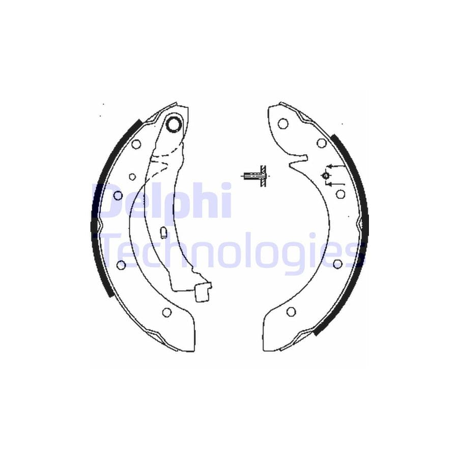 Delphi Ls1838 Brake Shoe Set