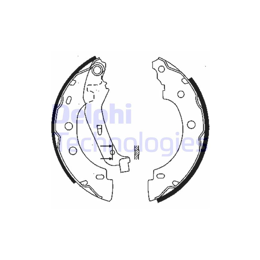 Delphi Ls1842 Brake Shoe Set