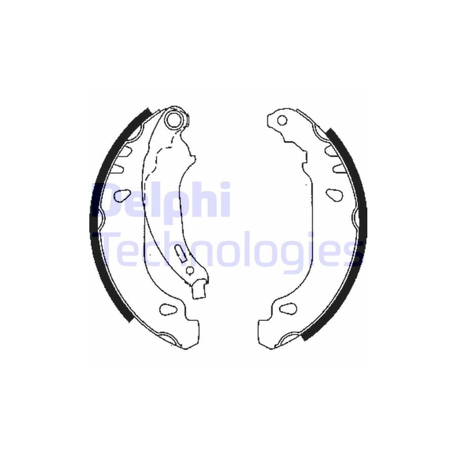 Delphi Ls1844 Brake Shoe Set