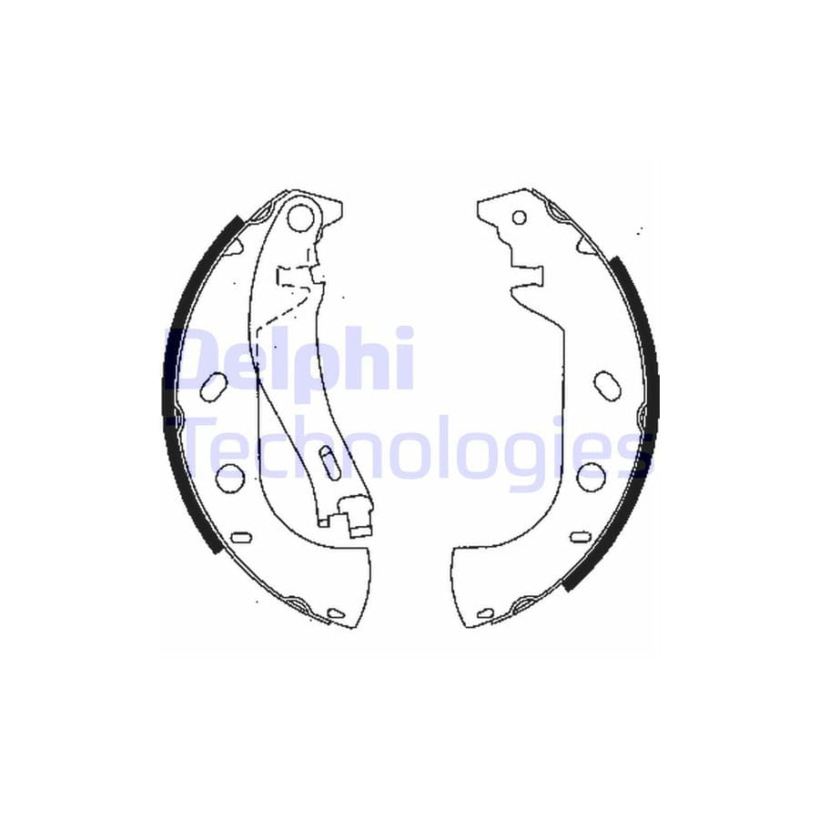 Delphi Ls1847 Brake Shoe Set