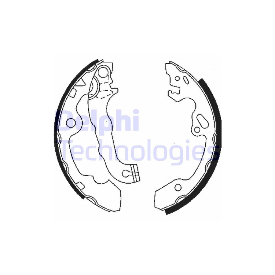 Delphi Ls1850 Brake Shoe Set For Ford Focus