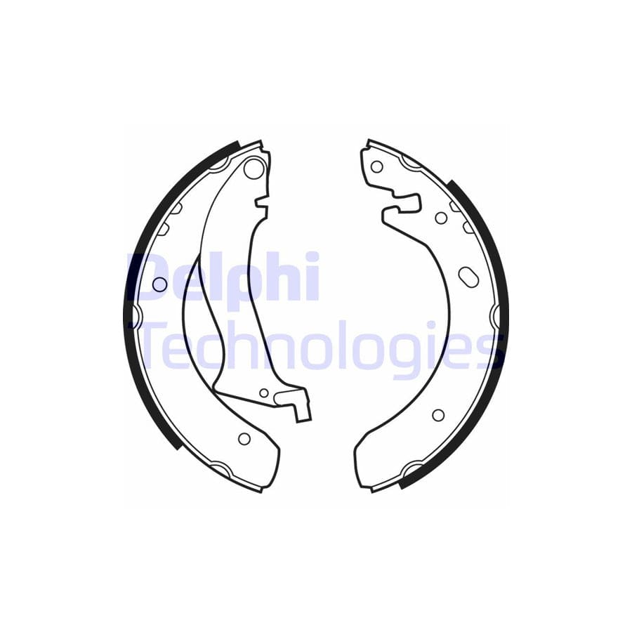 Delphi Ls1870 Brake Shoe Set For Land Rover Freelander