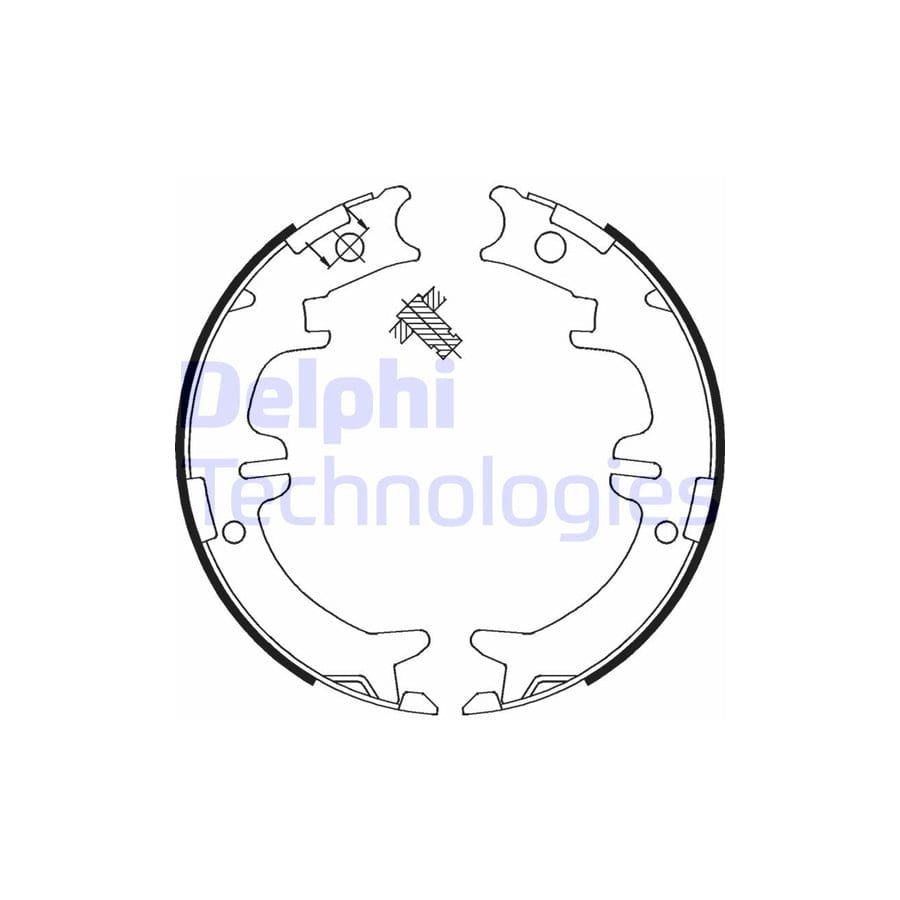 Delphi Ls1892 Handbrake Shoes