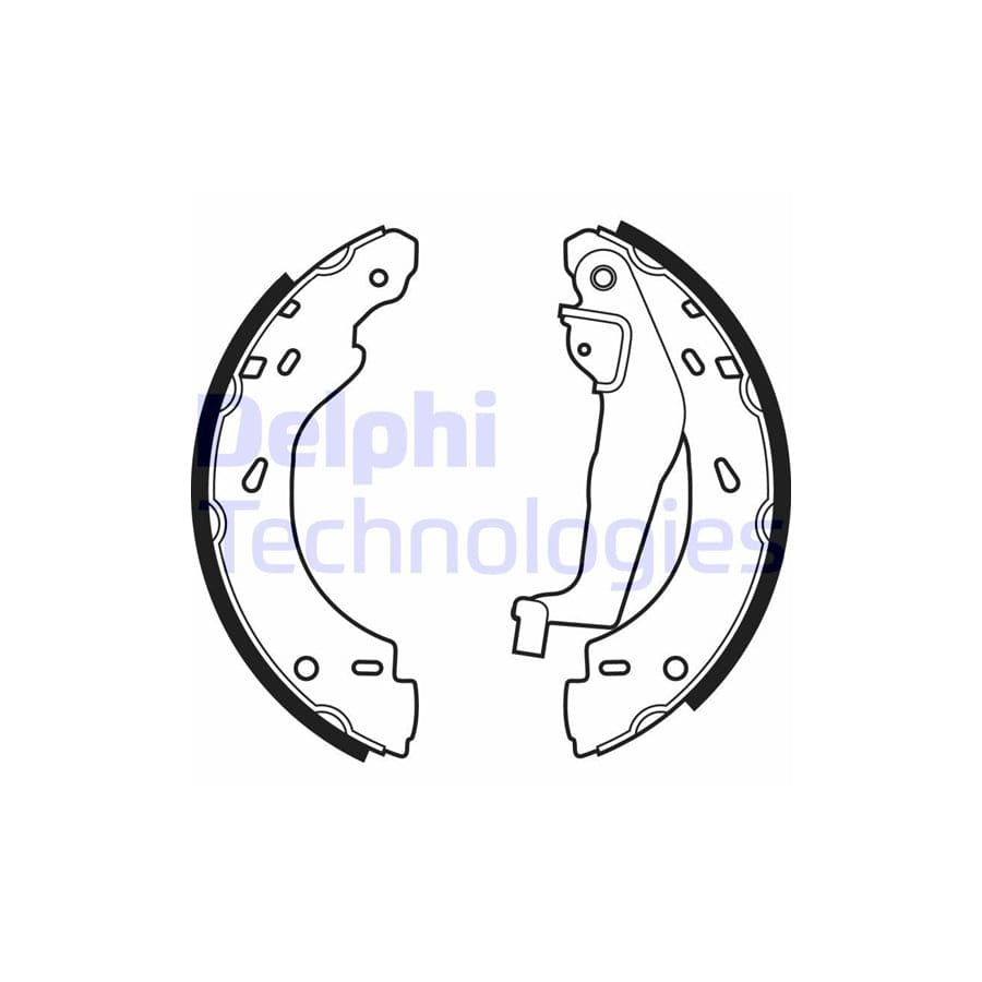 Delphi Ls1910 Brake Shoe Set