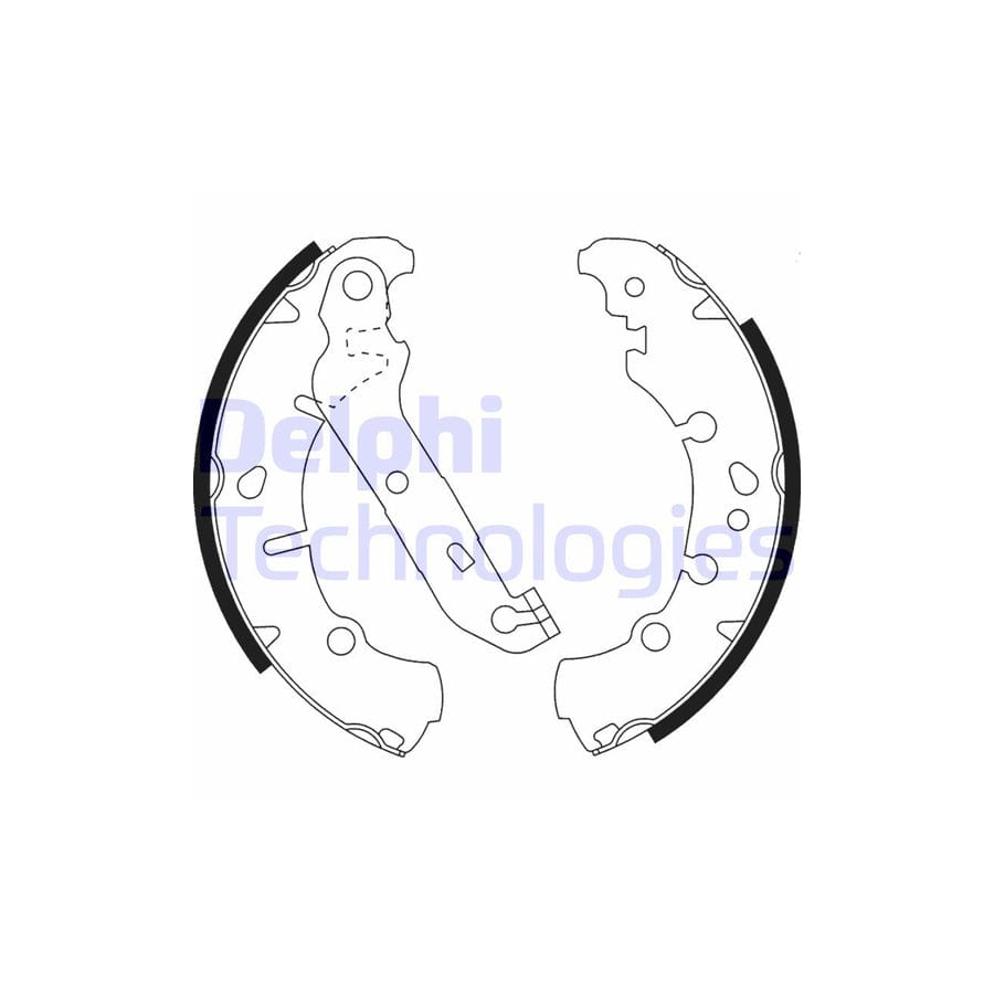 Delphi Ls1912 Brake Shoe Set