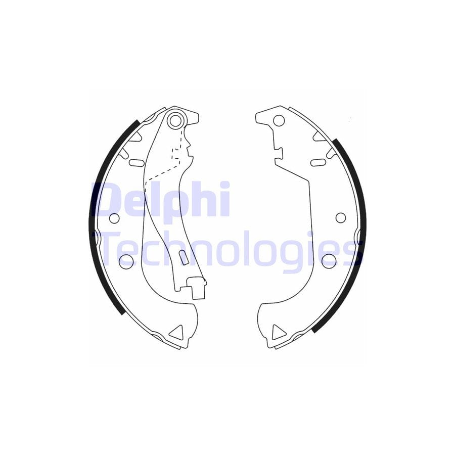 Delphi Ls1916 Brake Shoe Set