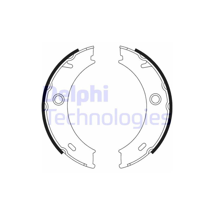Delphi Ls1917 Handbrake Shoes