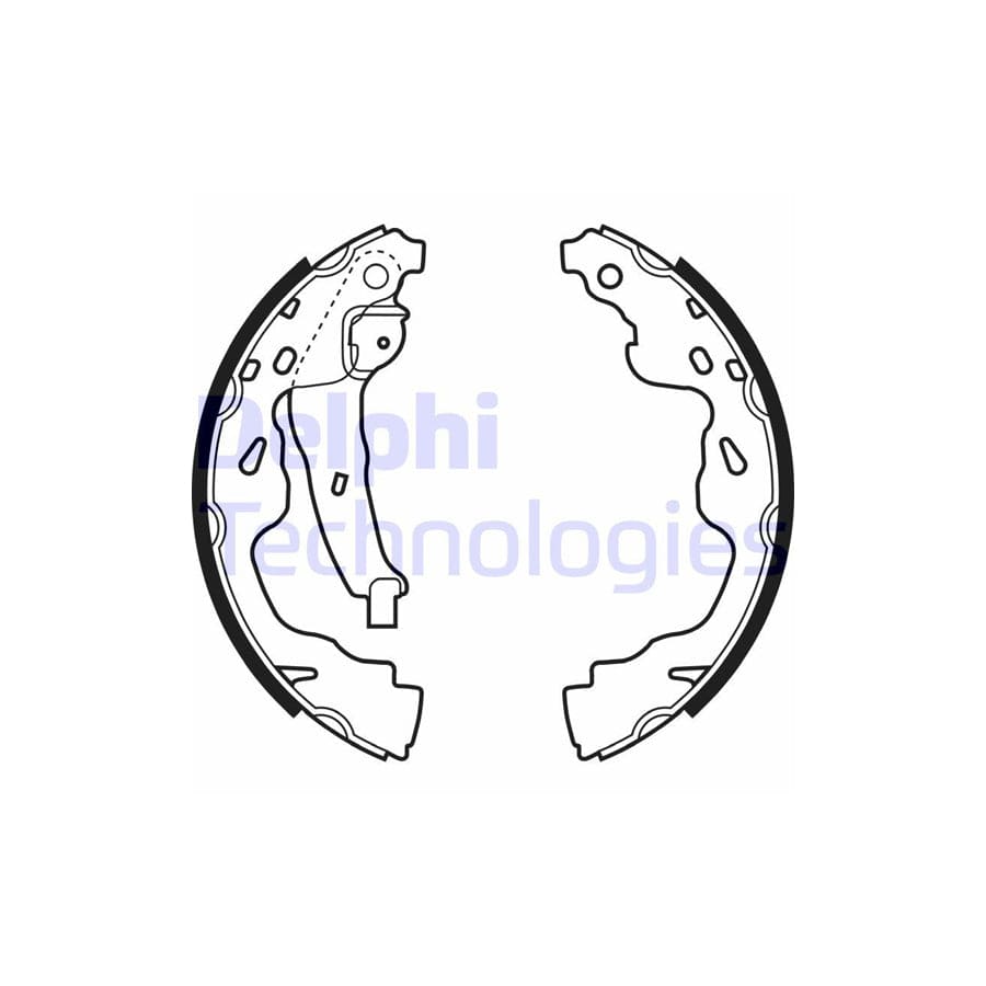 Delphi Ls1961 Brake Shoe Set