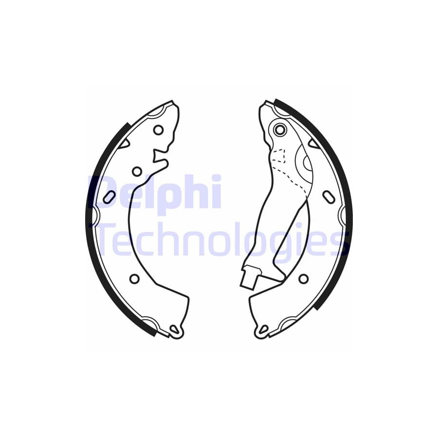 Delphi Ls1966 Brake Shoe Set