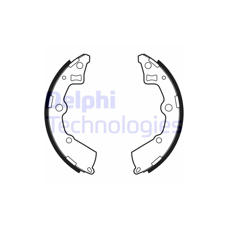 Delphi Ls2005 Brake Shoe Set For Kia Picanto I (Sa)