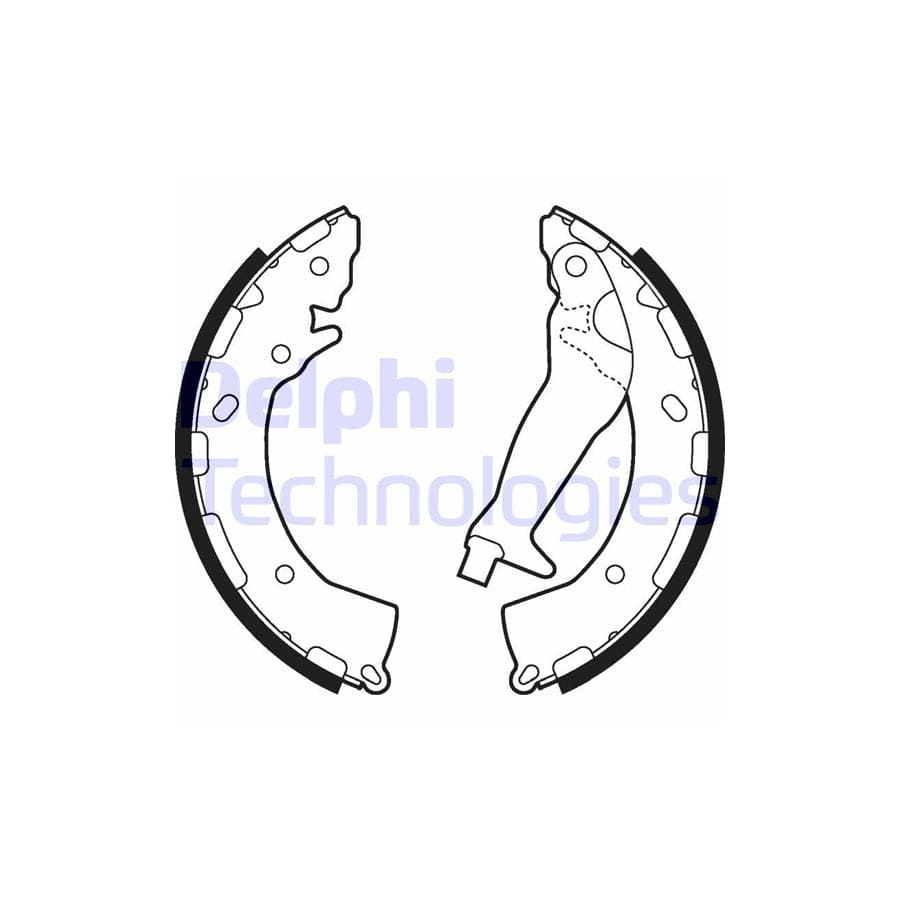 Delphi Ls2010 Brake Shoe Set