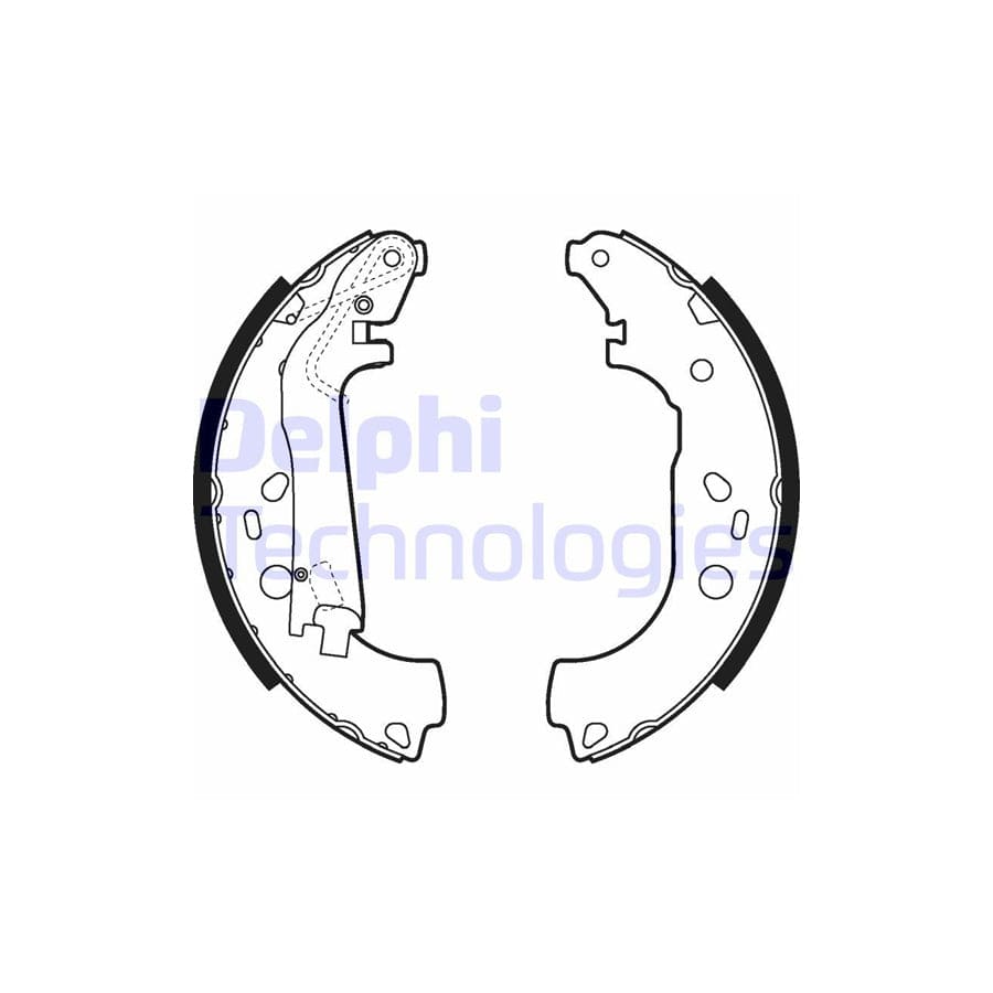 Delphi Ls2014 Brake Shoe Set