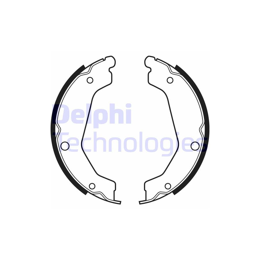 Delphi Ls2085 Handbrake Shoes For Hyundai Terracan