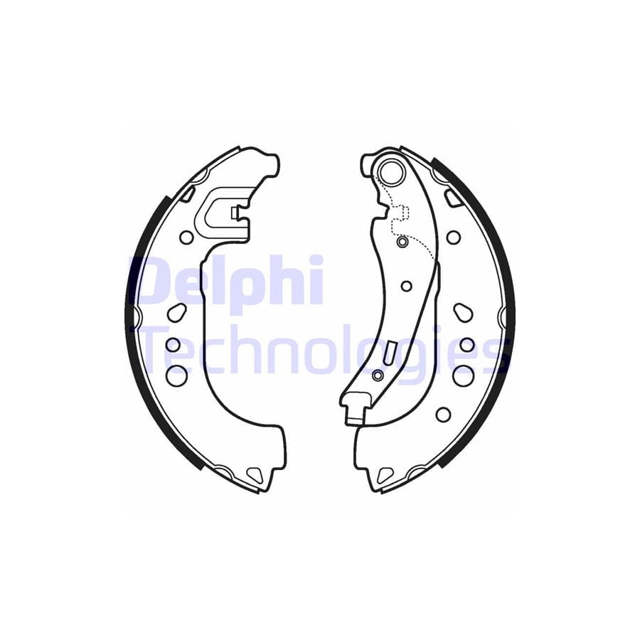 Delphi Ls2109 Brake Shoe Set