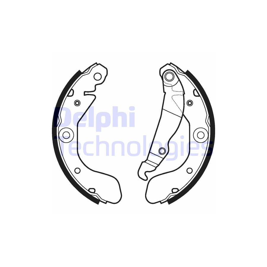 Delphi Ls2114 Brake Shoe Set