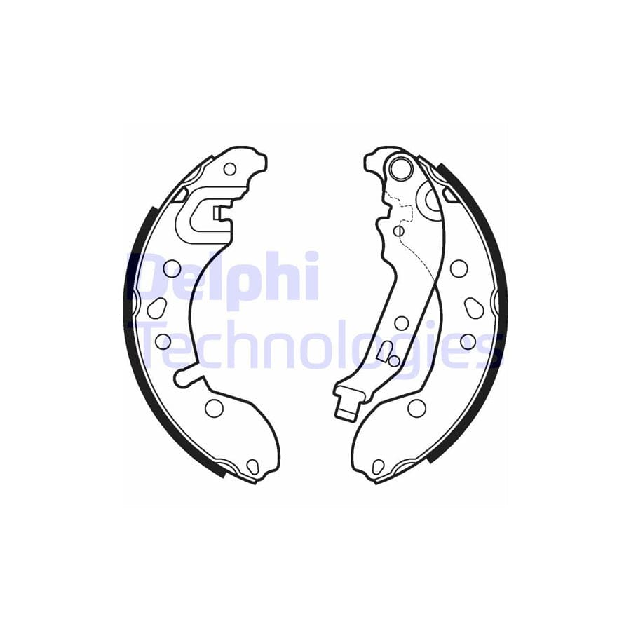 Delphi Ls2124 Brake Shoe Set