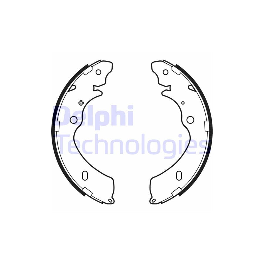 Delphi Ls2147 Brake Shoe Set For Isuzu D-Max