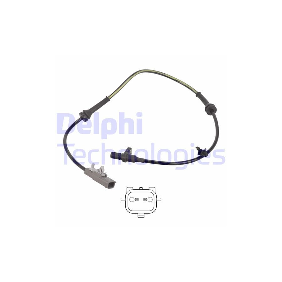 Delphi Ss21256-12B1 Abs Sensor For Nissan Qashqai Ii (J11)
