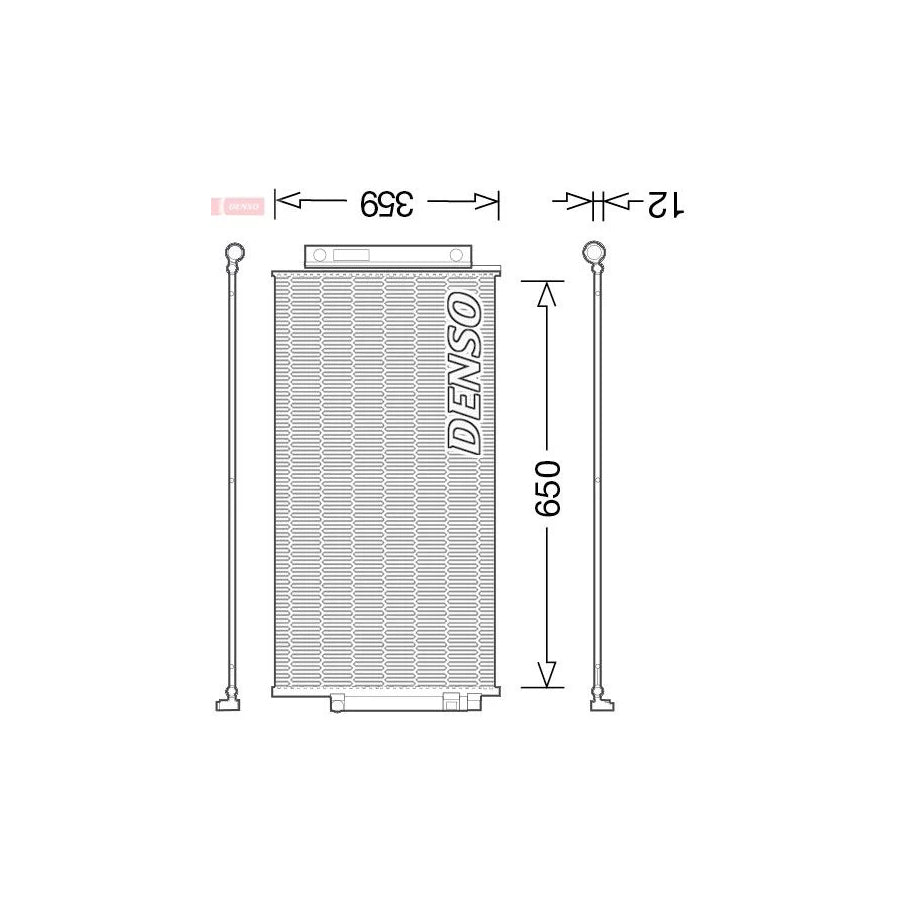 DENSO DCN09047 Air Conditioning Condenser