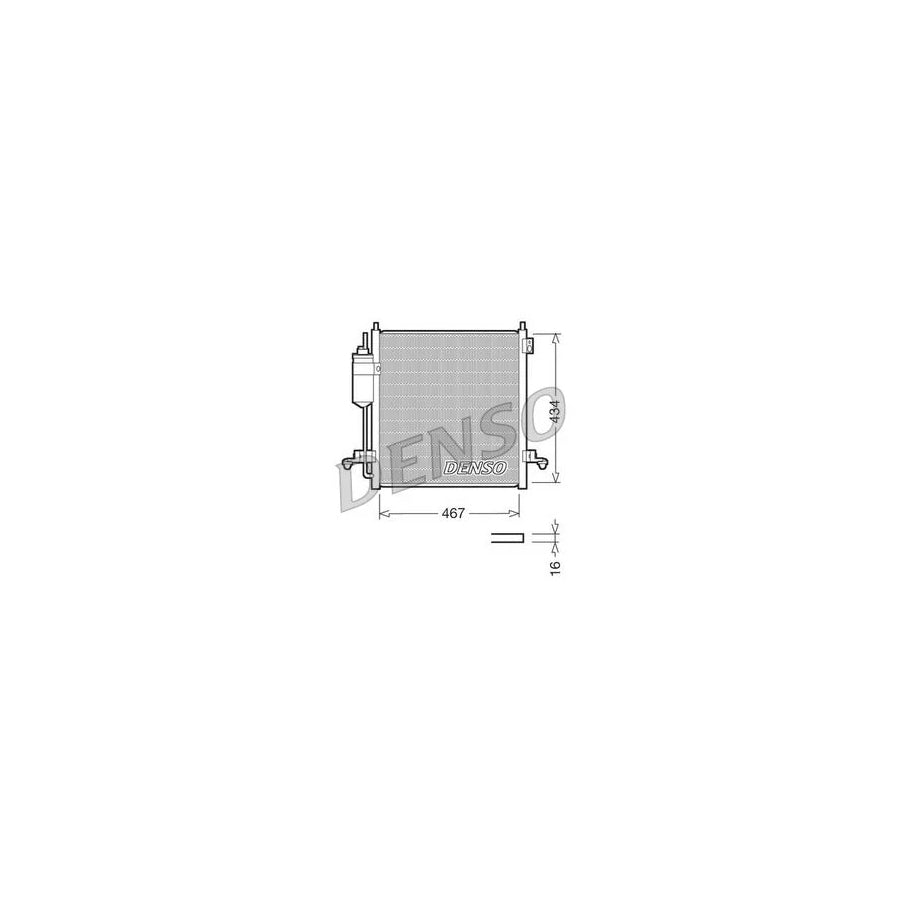 DENSO DCN45001 Air Conditioning Condenser for Mitsubishi L200 / Triton IV Pickup (Ka, Kb)