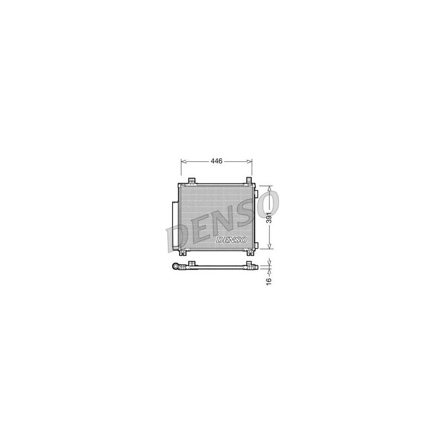 DENSO DCN50045 Air Conditioning Condenser for Toyota Iq (Aj10)