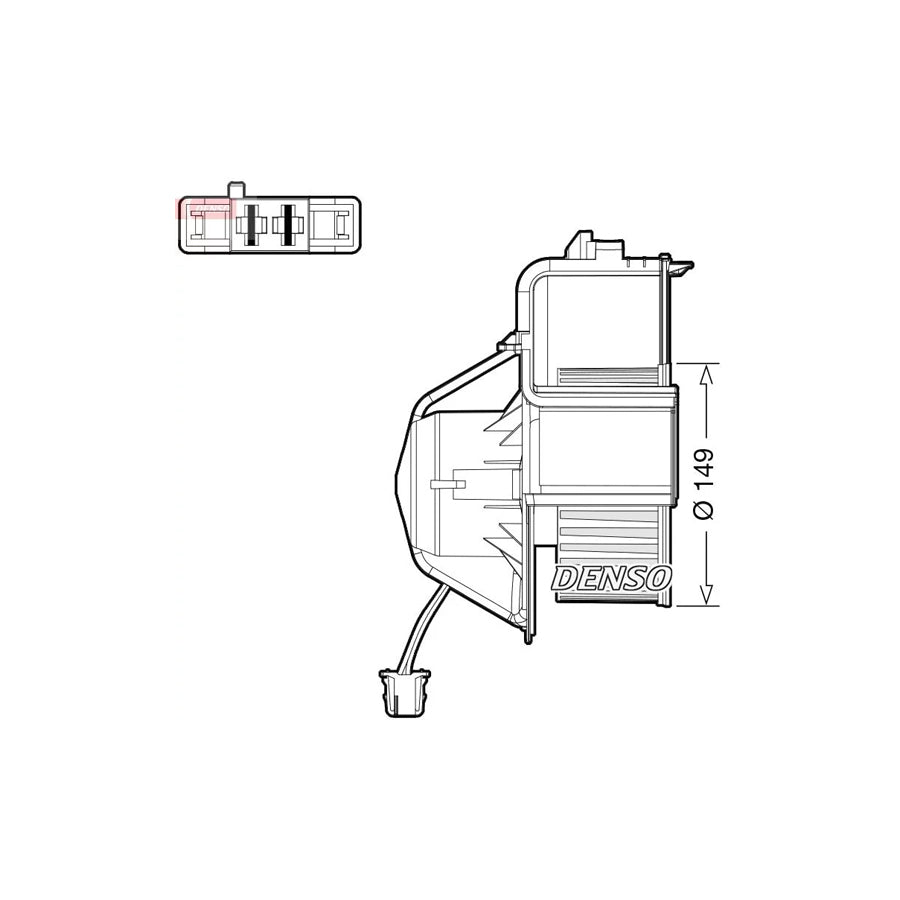 DENSO DEA05007 Interior Blower
