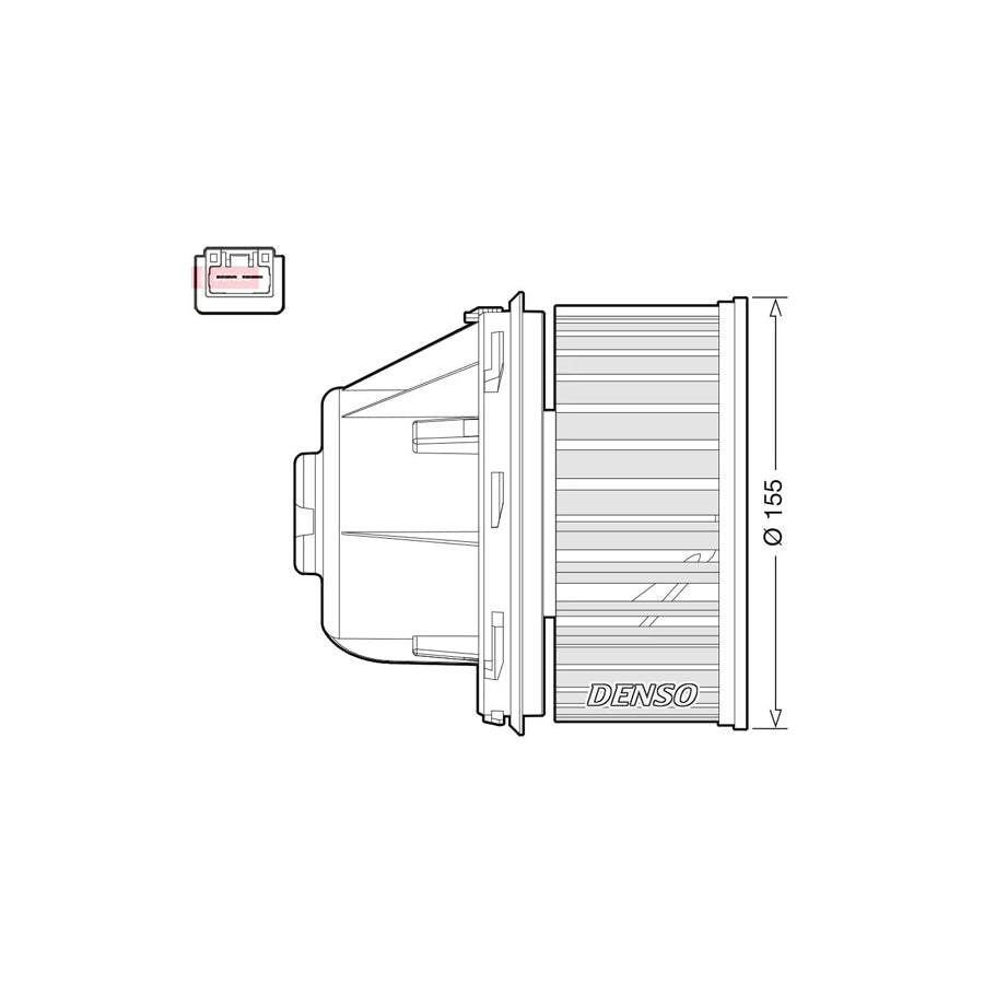 DENSO DEA10053 Interior Blower