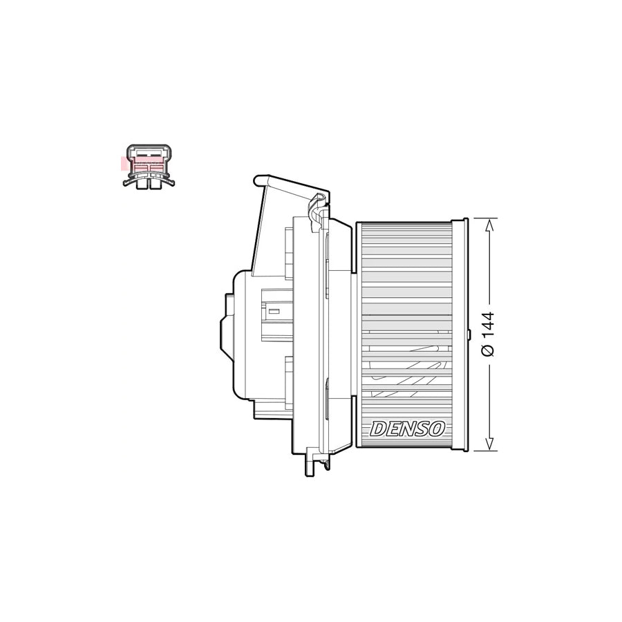 DENSO DEA21013 Interior Blower for Peugeot 206
