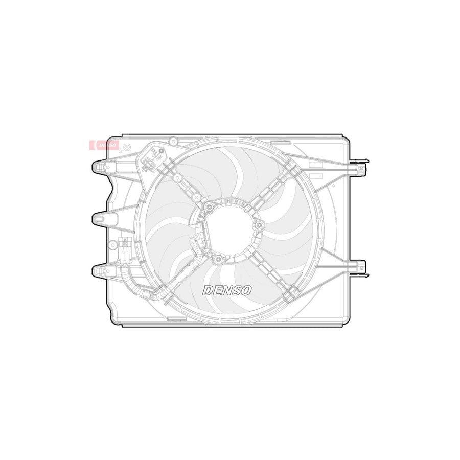DENSO DER09068 Fan, Radiator for Fiat 500L (351, 352)