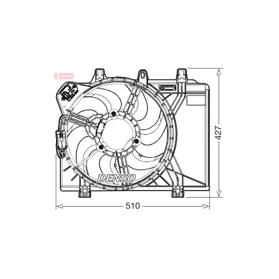 DENSO DER09312 Fan, Radiator