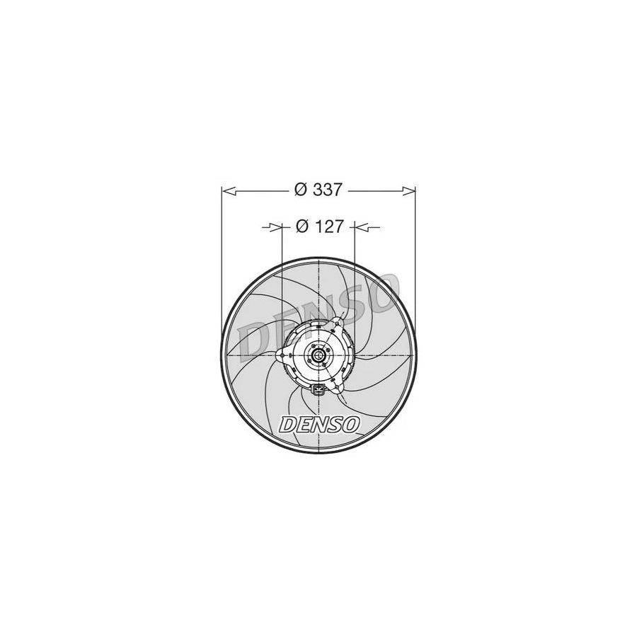 DENSO DER21002 Fan, Radiator