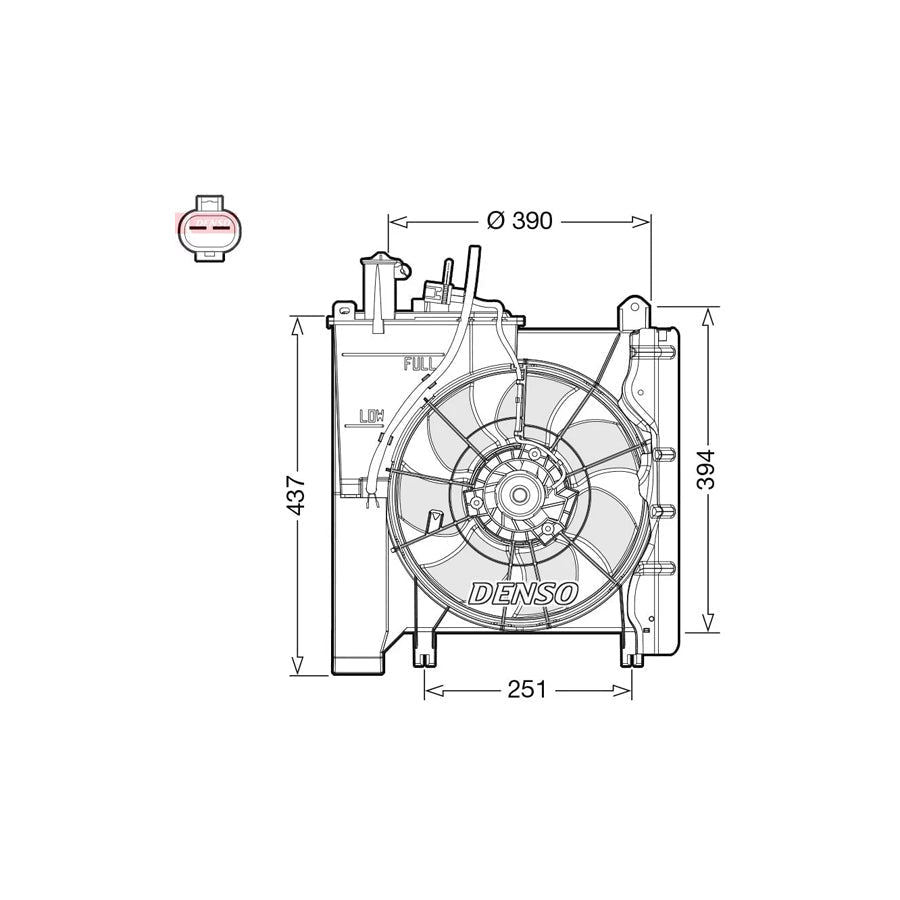DENSO DER21023 Fan, Radiator