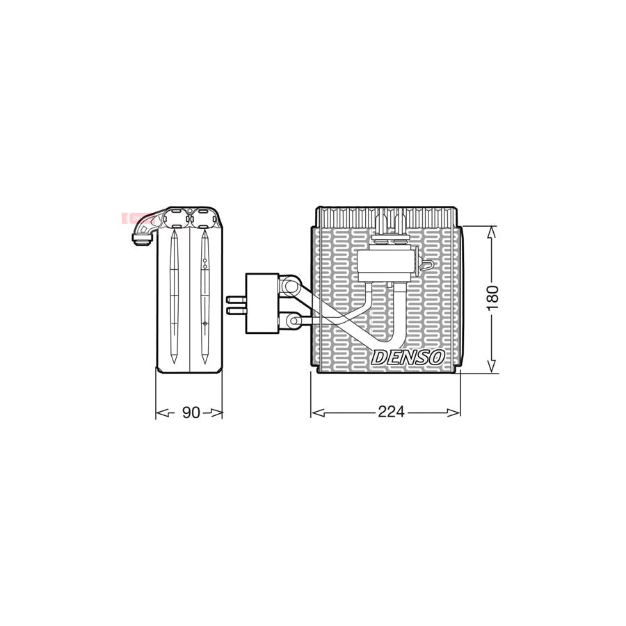 DENSO DEV09002 Air Conditioning Evaporator