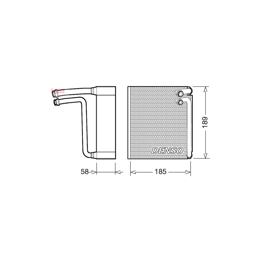DENSO DEV09025 Air Conditioning Evaporator
