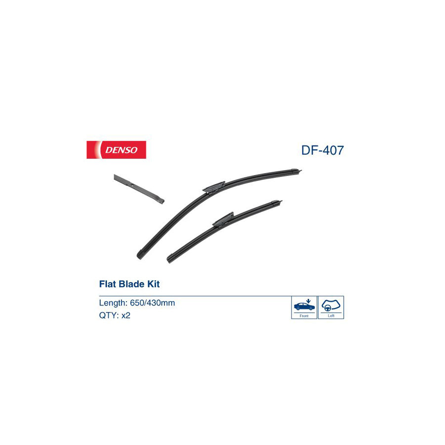 DENSO DF-407 Wiper Blade for Citroen C4 Ii Cactus