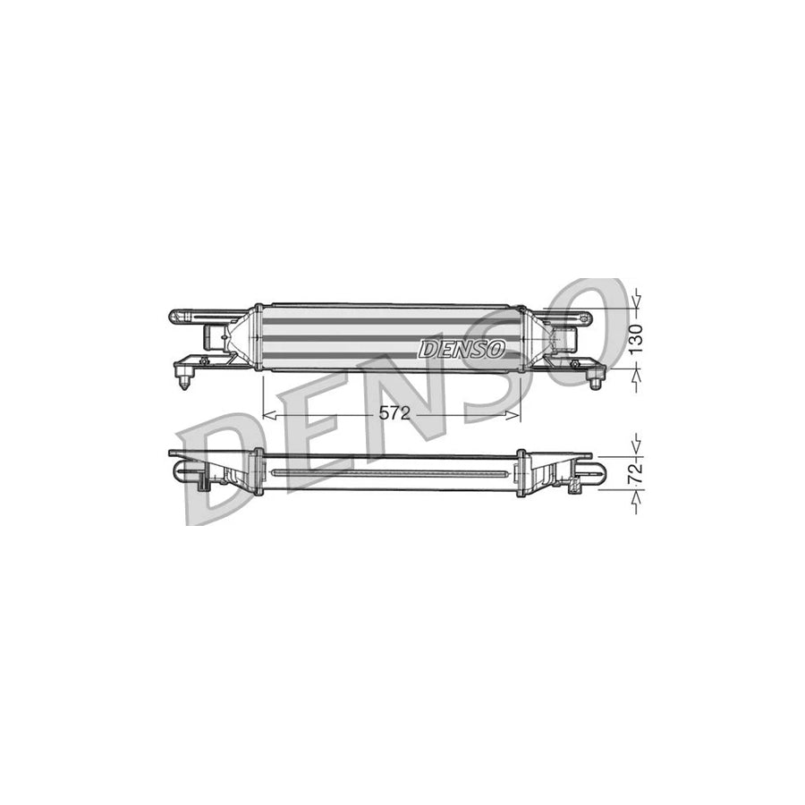 DENSO DIT09105 Intercooler for Fiat Grande Punto Hatchback (199)