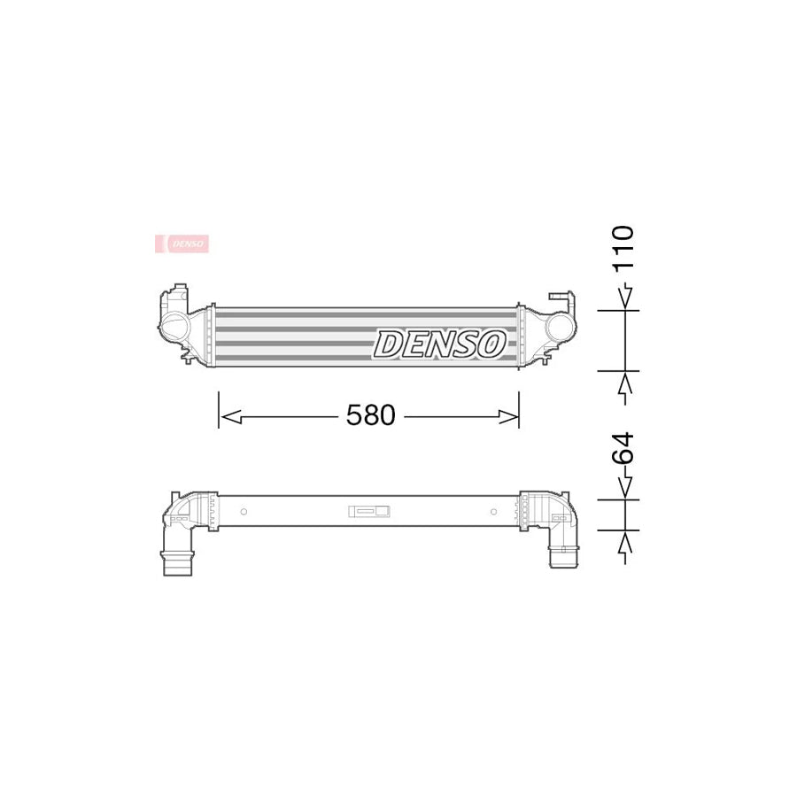DENSO DIT09117 Intercooler for Fiat 500X (334)