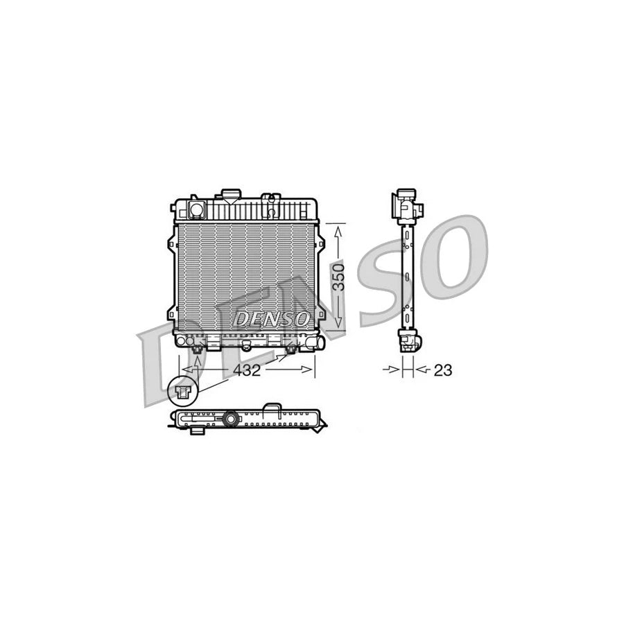 DENSO DRM05028 Engine Radiator