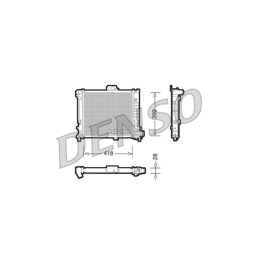 DENSO DRM25004 Engine Radiator for Saab 9000