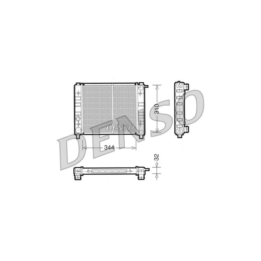 DENSO DRM26003 Engine Radiator for Seat Ibiza I Hatchback (021A)