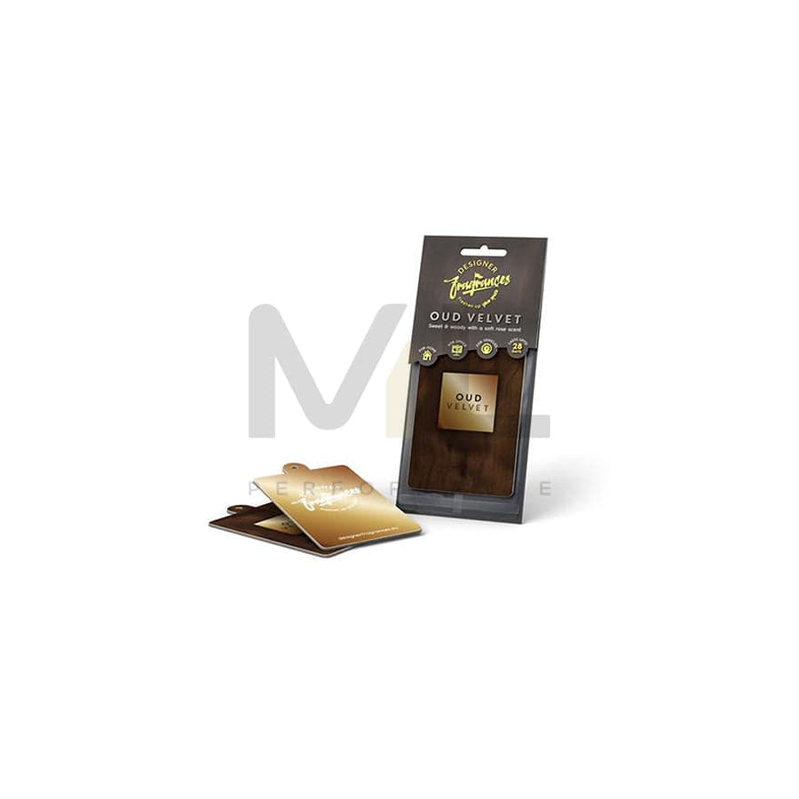 Designer Fragrances Paper Car Air Freshener - Oud Velvet